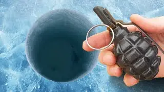 Experiment: Big Firecracker vs ICE Hole