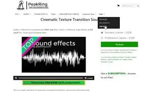 TOP Peakring Music For Your Projects - Cinematic Texture Transition Sound Pack