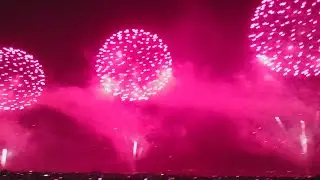 Feliz Ano Novo 2018 em Santos-SP - Queima de Fogos 🎆