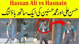 Mohammad Hasnain and Hassan Ali bowling practice at icc academy | Asia Cup