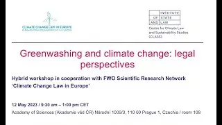FWO Workshop Greenwashing and climate change: legal perspectives (12 May 2023)