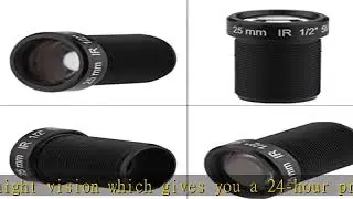 25mm CCTV Camera Lens Super Clear 5 Million Pixels 1/2'' Security WiFi Camera Lens for XiaoMi, for