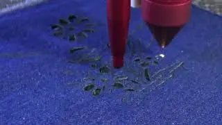 Co2 laser cutting & engraving machine for cotton material