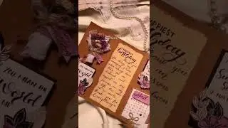 Elegant Birthday Flap Card | Handmade Gift Idea #shorts #viralvideo