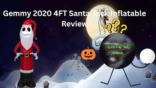 Gemmy 2020 4FT Santa Jack Skellington Inflatable Review