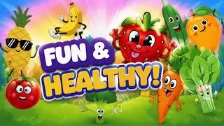 Let&rsquo;s Learn Fruits & Vegetables  Fun & Colorful Learning Video