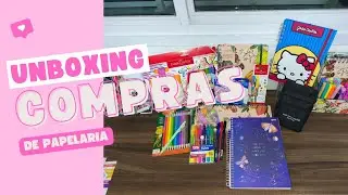 Unboxing de compras de papelaria 2026