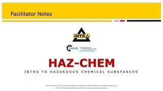 Training Material HAZ-CHEM [Hazardous Chemical Substances Train] INTRA Rapid Review