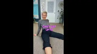 The Secret to Getting Up Off the Floor Without Brute Strength!  #FallPrevention #getupoffthe #shorts