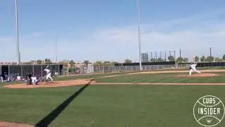 Jon Lester Throws Live Batting Practice to Baez, Bryant, Rizzo