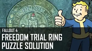 Fallout 4 - Road to Freedom quest walkthrough and Freedom Trial Ring puzzle solution