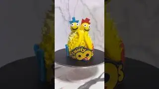 Twirlywoo cake .. Chickedy and chick 🐣 #birthdatdaycake #buttercreamcake #twirlywoos #look