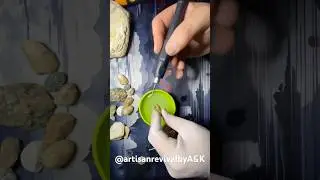 Stone Carving 💎💎🥌 | DIY Stone Art, Minecraft IRL, Artisan Revival, Satisfying Carve, Short