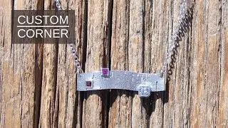 Custom Corner: Custom Jewelry Design Process - White Gold Birch Bark Necklace