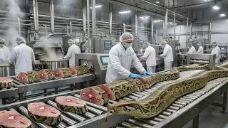 Inside a Modern Snake Meat Facility: The Secret Industrial Process Revealed