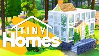 🌼☀️ HOME WRAPPED IN A GREENHOUSE // The Sims 4 TINY HOMES House Building