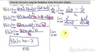 Calculus AB/BC &ndash; 2.2 Defining the Derivative of a Function and Using Derivative Notation