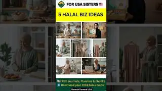 5 Halal Business Ideas for Muslim Women in USA 🇺🇸 💼 #muslimwomenusa #halalbusiness #usashorts