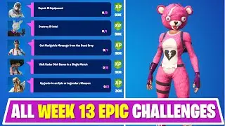 All Week 13 Leaked  Epic Quest Challenges Fortnite Season 7 - Repair IO Equipment, Destroy IO Intel