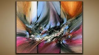 Abstract Painting / DEMO 60 / Abstract Art / Palette Knife and Brush / Painting Techniques
