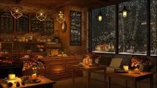 1 Hr Cozy Winter Coffee Shop | Jazz Instrumentals
