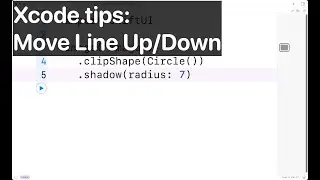 Xcode tips: Move Line Up/Down