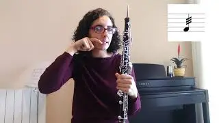 Música contemporánea para oboe. Frullato.