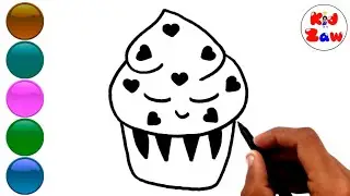 How to Draw Sad Cute Ice Cream for Kids - KidZaw