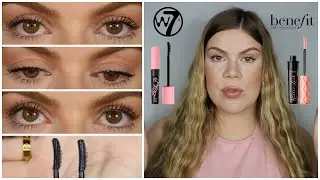 Benefit Roller Lash Curling Mascara DUPE! W7 More Lashes Lengthening Mascara Comparison & Wear Test