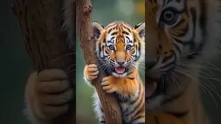 Adorable Baby Tiger Moments! 🐯 #tiger #animals #wildlife #cute #zoo #rare