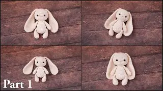 (RECREATE) LONG EARS BUNNY | PART 1 | HOW TO CROCHET AMIGURUMI CROCHET TUTORIAL