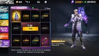 free fire new therion wheel spin frost sabertooth