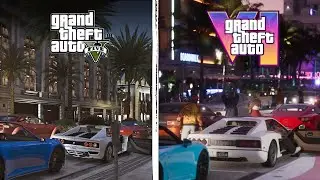 مقارنة GTA 6 ضد GTA V ! | مقارنة الجرافيكس الشاملة 🔥 !
