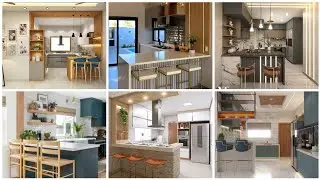 Latest Open Kitchen With Breakfast Counters 2025|| Modern Kitchens with Breakfast Counters 2025