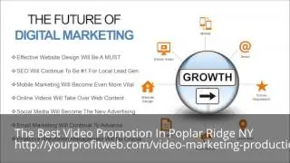 Video Marketing Poplar Ridge NY 1-888-846-7848