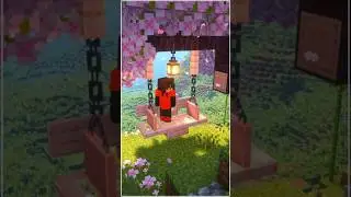 Minecraft Cherry Swing Design! 🌸 #minecraft