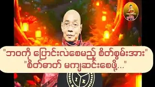 စိတ်စွမ်းအားဖြင့် ဘဝကိုပြောင်းလဲစေမည့် ပါချုပ်ဆရာတော်ဘုရားကြီး၏ တရားတော် (ဓမ္မအလင်းတန်း)
