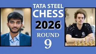D Gukesh vs Matthias Bluebaum | Tata Steel Masters 2026 | Round 9