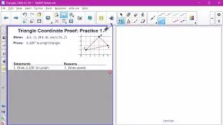 Triangles Coordinate Proofs Practice 1