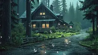 Torrential Night Rain 🌧️ Thunder Outside the Window for Calm Sleep