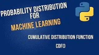 Introduction to Probability Distribution for Machine Learning | Calculating Probability using cdf()