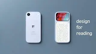 This concept phone has double screens at the same time, LCD plus e-ink