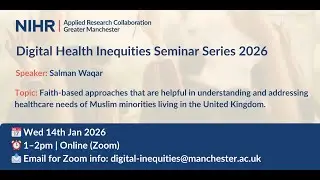 Digital Health Inequities Seminar: January 2026