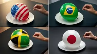 Which Country’s Food Balloon Would You Pop? 🎈 ASMR Reveal Compilation