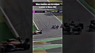 When Hamilton and Verstappen crashed at Monza 2021 😈🤩😳