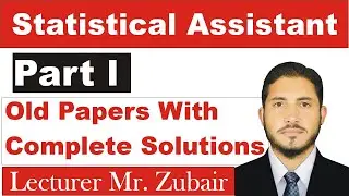 Statistical Assistant Bps-11 Old Papers Part 1