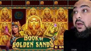 TOP SYMBOL On BOOK OF GOLDEN SANDS PAID 🔥🔥 #casino #slot #slots