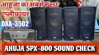 AHUJA SPX 800 SOUND CHECK with AHUJA 3502 Power Amplifier !! @djsurajsp
