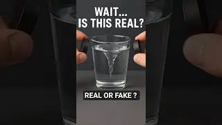 Magnet Water Tornado | Real or Fake? | LightPhysics #shorts