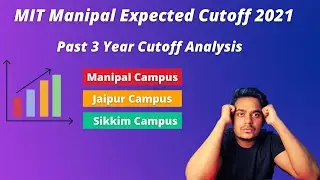 MIT Manipal Expected Cutoff 2021| MU Jaipur | SMIT Sikkim |Past 3 year Analysis #metresult#metcutoff